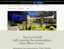 Tablet Screenshot of heywoodhall.co.uk